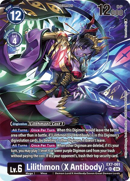 Lilithmon [EX7-061] (X Antibody) (Alternate Art) [Digimon LIBERATOR] | Shuffle n Cut Hobbies & Games