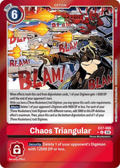 Chaos Triangular [EX7-066] (Foil) [Digimon LIBERATOR] | Shuffle n Cut Hobbies & Games