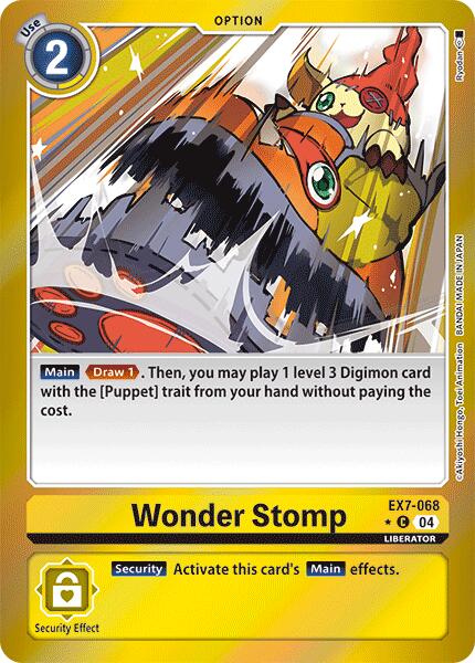 Wonder Stomp [EX7-068] (Foil) [Digimon LIBERATOR] | Shuffle n Cut Hobbies & Games