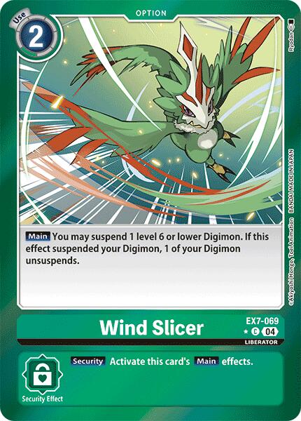 Wind Slicer [EX7-069] (Foil) [Digimon LIBERATOR] | Shuffle n Cut Hobbies & Games