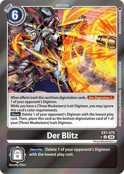 Der Blitz [EX7-070] (Foil) [Digimon LIBERATOR] | Shuffle n Cut Hobbies & Games