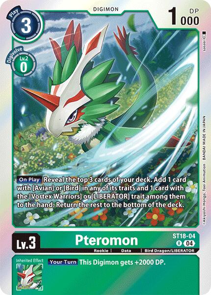 Pteromon [ST18-04] [Starter Deck: Guardian Vortex] | Shuffle n Cut Hobbies & Games