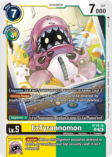 ExTyrannomon [ST19-10] [Starter Deck: Fable Waltz] | Shuffle n Cut Hobbies & Games