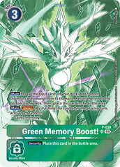 Green Memory Boost! [P-038] (Starter Deck 18 Exclusive) [Starter Deck: Guardian Vortex Promos] | Shuffle n Cut Hobbies & Games