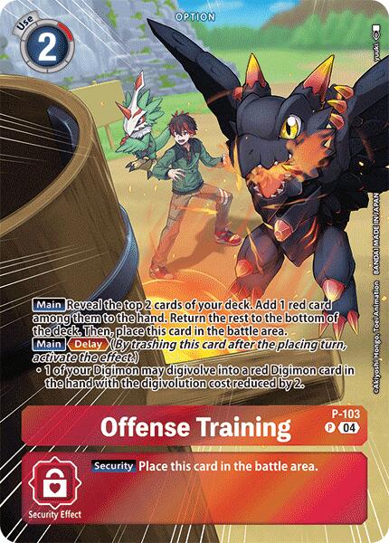 Offense Training [P-103] (Starter Deck 18 Exclusive) [Starter Deck: Guardian Vortex Promos] | Shuffle n Cut Hobbies & Games