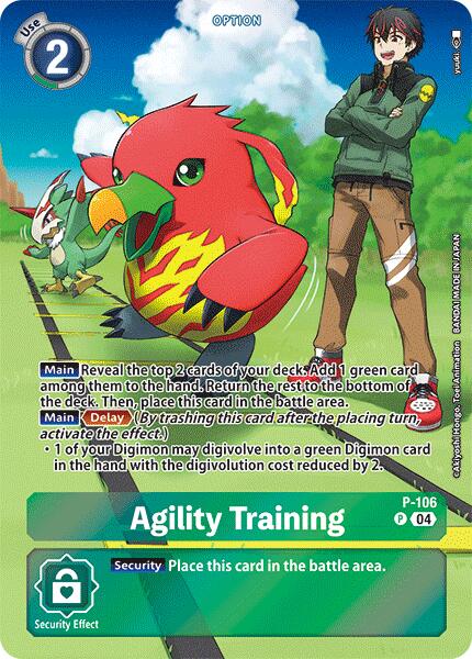 Agility Training [P-106] (Starter Deck 18 Exclusive) [Starter Deck: Guardian Vortex Promos] | Shuffle n Cut Hobbies & Games