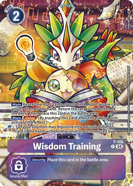 Wisdom Training [P-108] (Starter Deck 18 Exclusive) [Starter Deck: Guardian Vortex Promos] | Shuffle n Cut Hobbies & Games