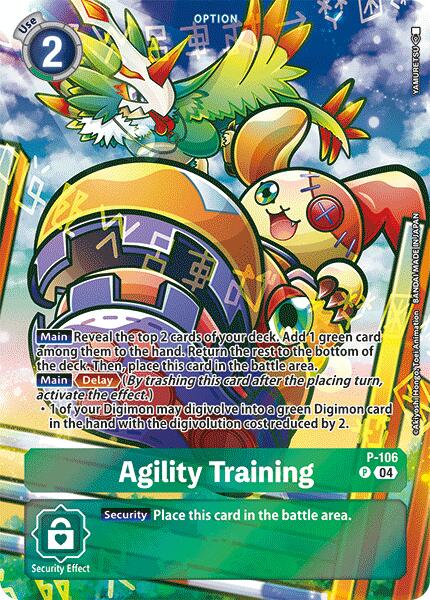 Agility Training [P-106] (Starter Deck 19 Exclusive) [Starter Deck: Fable Waltz Promos] | Shuffle n Cut Hobbies & Games