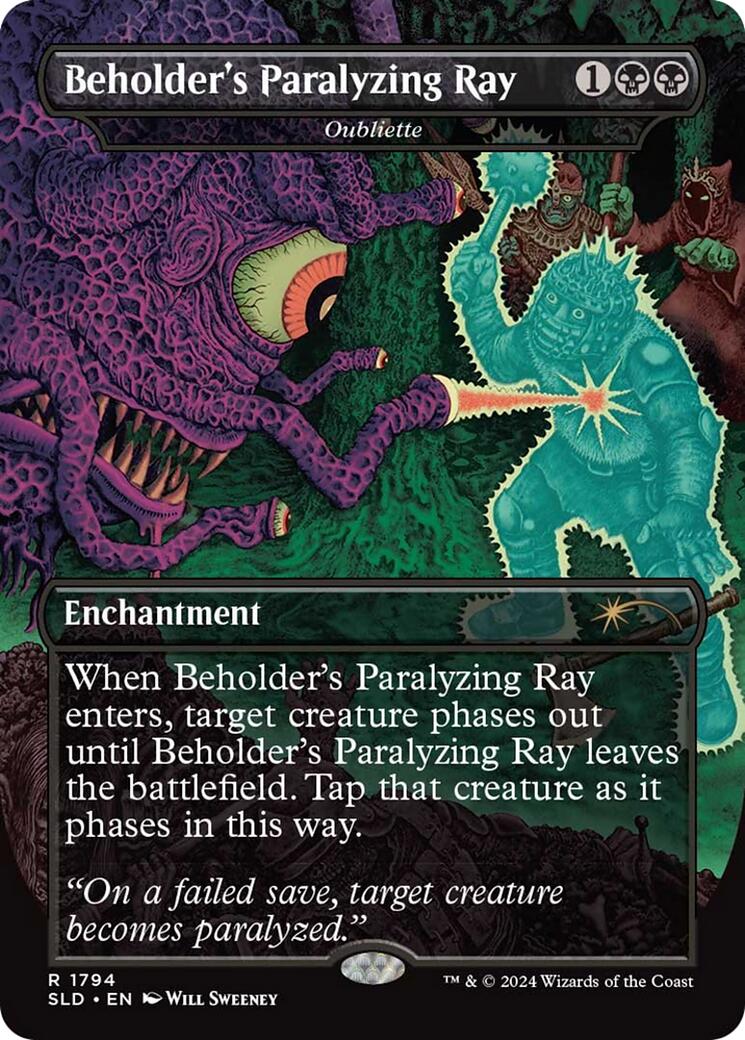 Beholder's Paralyzing Ray - Oubliette [Secret Lair Drop Series] | Shuffle n Cut Hobbies & Games