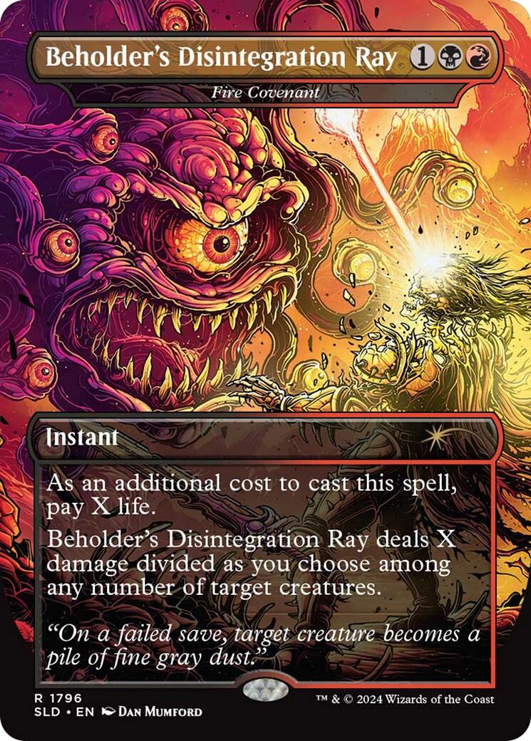 Beholder's Disintegration Ray - Fire Covenant [Secret Lair Drop Series] | Shuffle n Cut Hobbies & Games