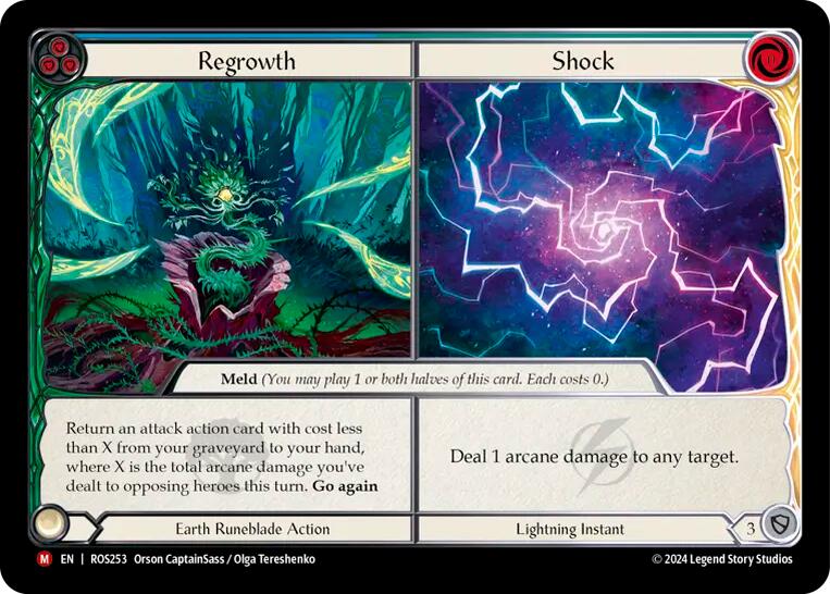 Regrowth // Shock [ROS253] (Rosetta)  Rainbow Foil | Shuffle n Cut Hobbies & Games