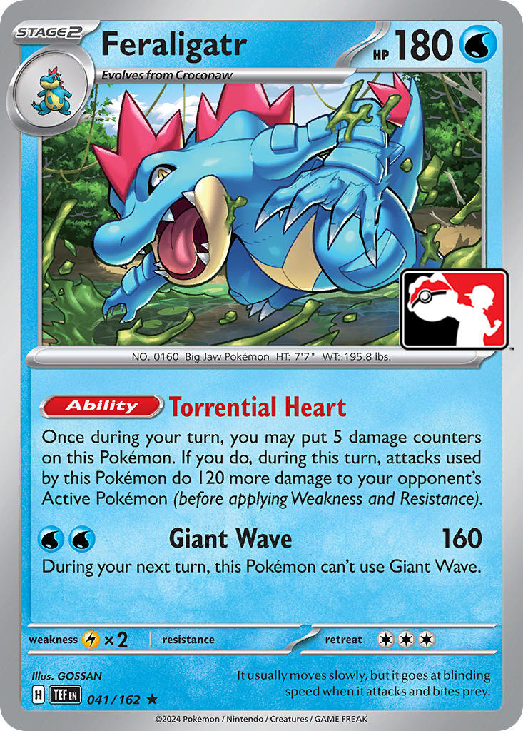 Feraligatr (041/162) [Prize Pack Series Five] | Shuffle n Cut Hobbies & Games