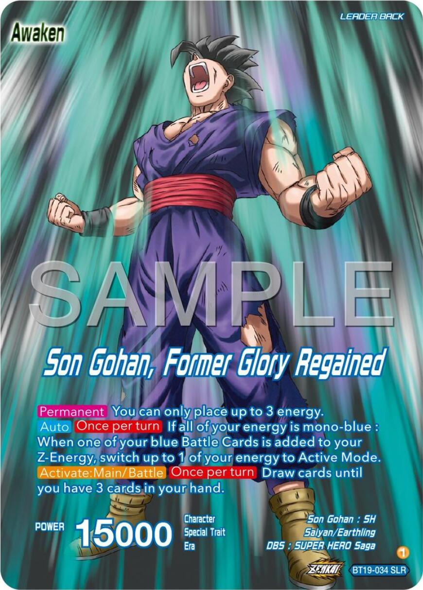 Son Gohan // Son Gohan, Former Glory Regained (BT19-034) [Premium 7th Anniversary Box 2024] | Shuffle n Cut Hobbies & Games