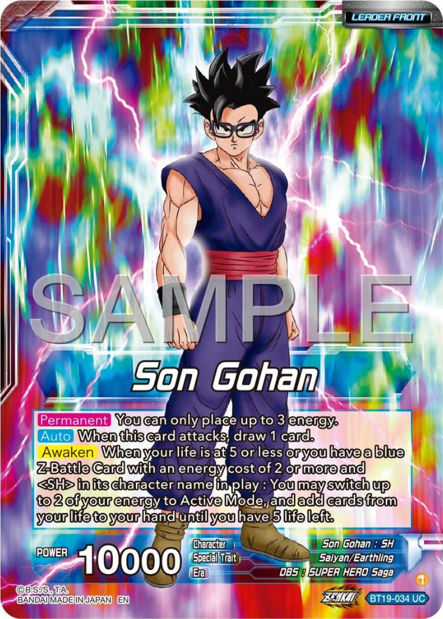 Son Gohan // Son Gohan, Former Glory Regained (BT19-034) [Premium 7th Anniversary Box 2024] | Shuffle n Cut Hobbies & Games