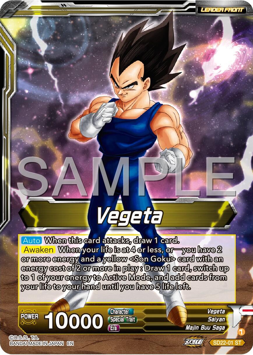 Vegeta // SS Vegeta, Fighting Instincts (SD22-01) [Premium 7th Anniversary Box 2024] | Shuffle n Cut Hobbies & Games