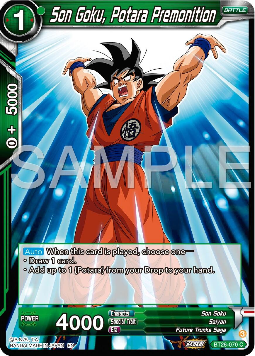 Son Goku, Potara Premonition (BT26-070) [Ultimate Advent] | Shuffle n Cut Hobbies & Games