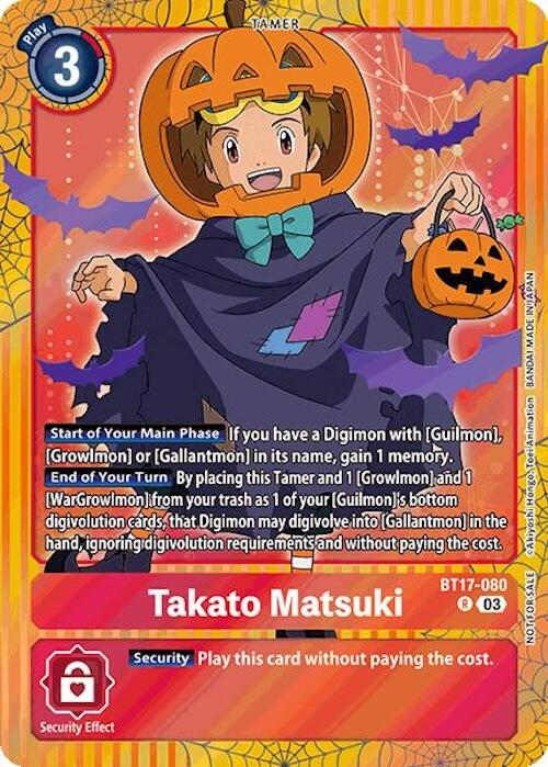 Takato Matsuki [BT17-080] (Halloween Event 2024) [Secret Crisis] | Shuffle n Cut Hobbies & Games