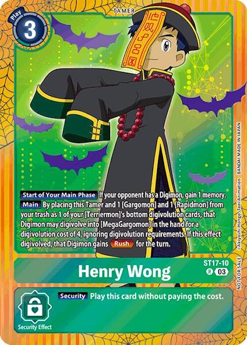 Henry Wong [ST17-10] (Halloween Event 2024) [Starter Deck: Double Typhoon Advanced Deck Set] | Shuffle n Cut Hobbies & Games