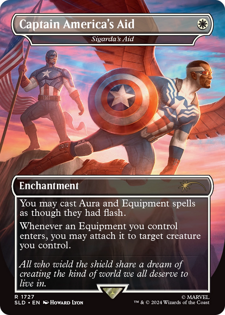 Captain America's Aid - Sigarda's Aid [Secret Lair Drop Series] | Shuffle n Cut Hobbies & Games