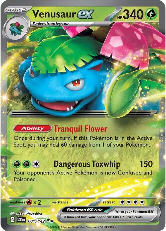 Venusaur ex (001/142) [Scarlet & Violet: Stellar Crown] | Shuffle n Cut Hobbies & Games