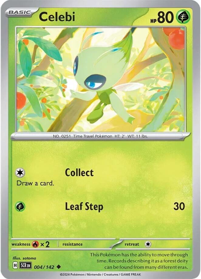 Celebi (004/142) [Scarlet & Violet: Stellar Crown] | Shuffle n Cut Hobbies & Games