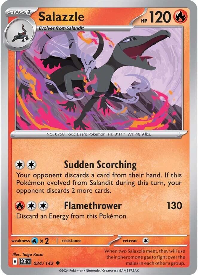 Salazzle (024/142) [Scarlet & Violet: Stellar Crown] | Shuffle n Cut Hobbies & Games