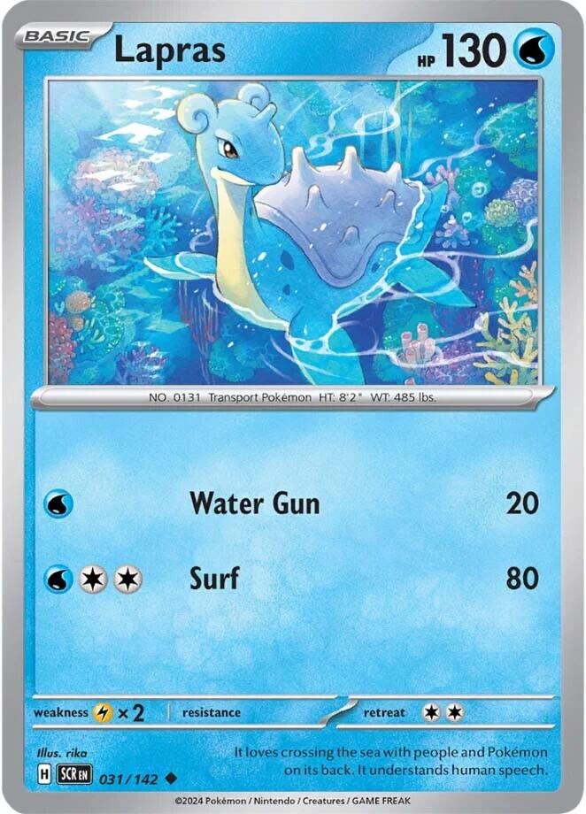 Lapras (031/142) [Scarlet & Violet: Stellar Crown] | Shuffle n Cut Hobbies & Games