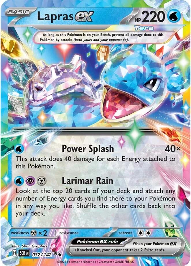 Lapras ex (032/142) [Scarlet & Violet: Stellar Crown] | Shuffle n Cut Hobbies & Games