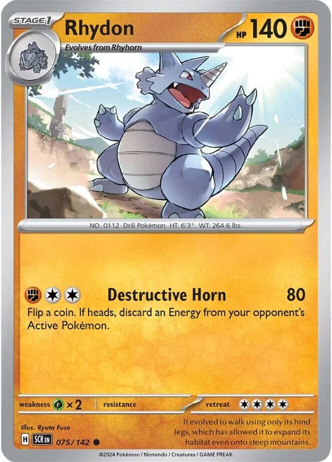 Rhydon (075/142) [Scarlet & Violet: Stellar Crown] | Shuffle n Cut Hobbies & Games