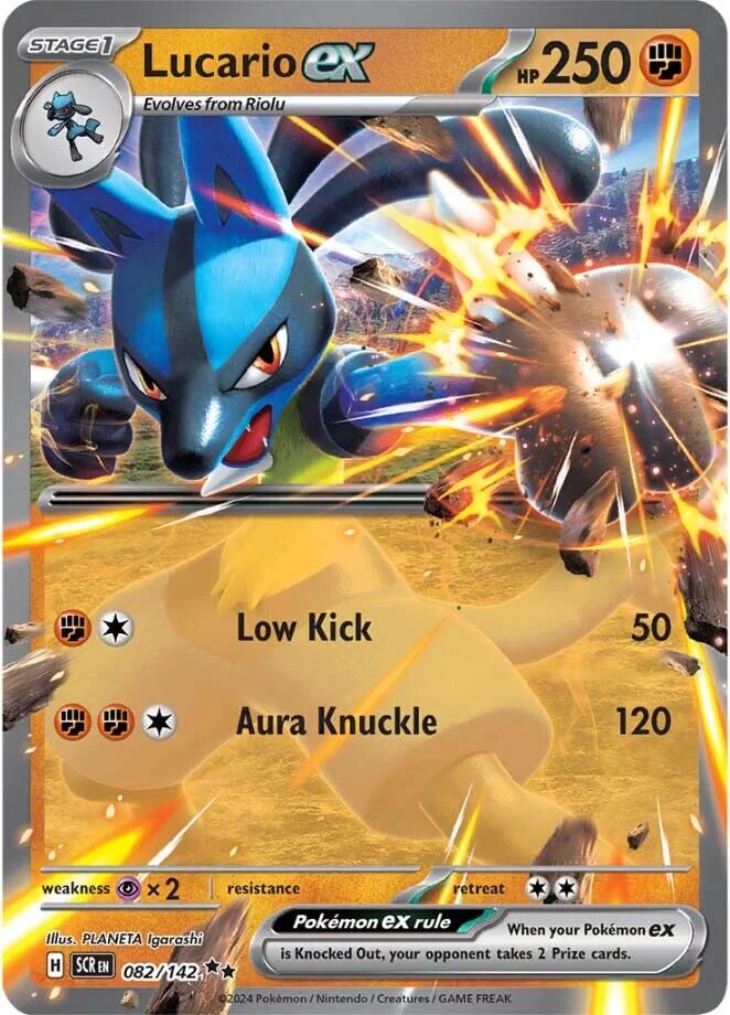 Lucario ex (082/142) [Scarlet & Violet: Stellar Crown] | Shuffle n Cut Hobbies & Games