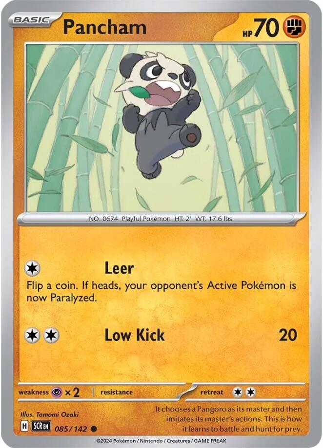 Pancham (085/142) [Scarlet & Violet: Stellar Crown] | Shuffle n Cut Hobbies & Games