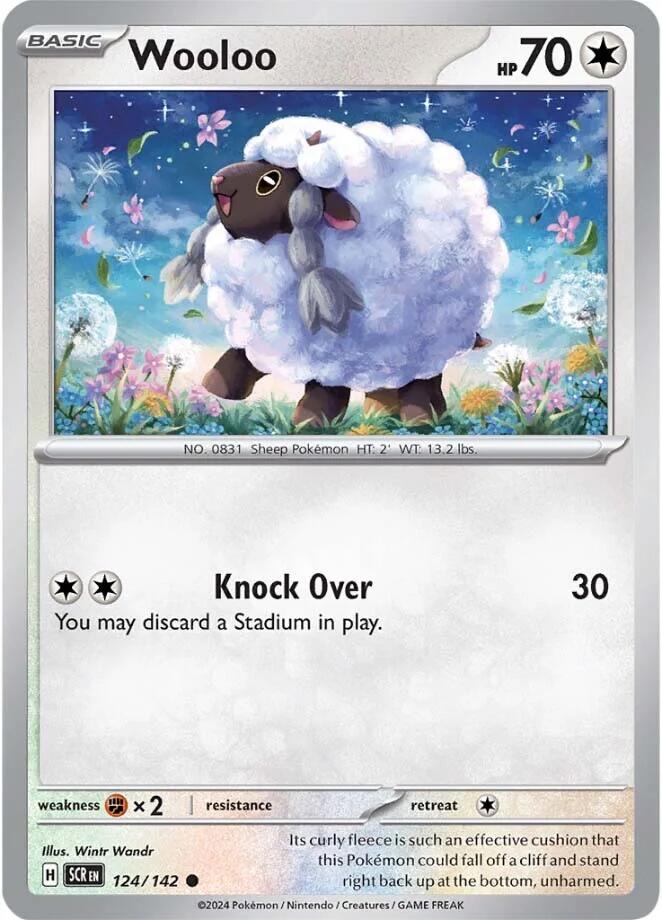 Wooloo (124/142) [Scarlet & Violet: Stellar Crown] | Shuffle n Cut Hobbies & Games