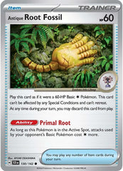 Antique Root Fossil (130/142) [Scarlet & Violet: Stellar Crown] | Shuffle n Cut Hobbies & Games