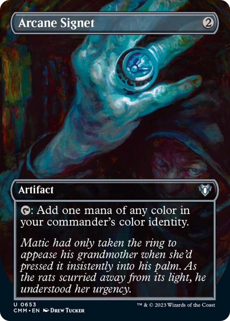 Arcane Signet (Borderless Alternate Art) [Commander Masters] | Shuffle n Cut Hobbies & Games