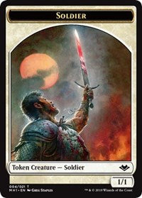 Soldier (004) // Serra the Benevolent Emblem (020) Double-Sided Token [Modern Horizons Tokens] | Shuffle n Cut Hobbies & Games