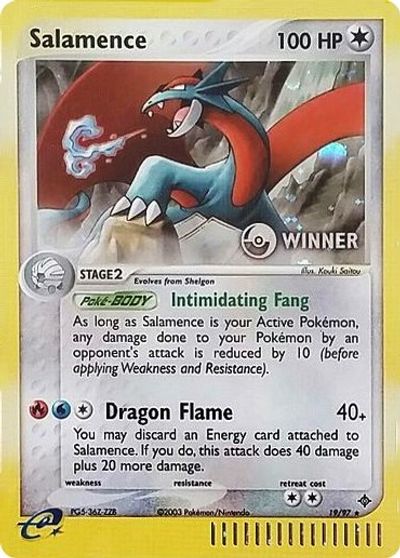 Salamence (19/97) (Winner) [League & Championship Cards] | Shuffle n Cut Hobbies & Games