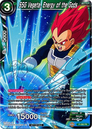 SSG Vegeta, Energy of the Gods (P-098) [Promotion Cards] | Shuffle n Cut Hobbies & Games