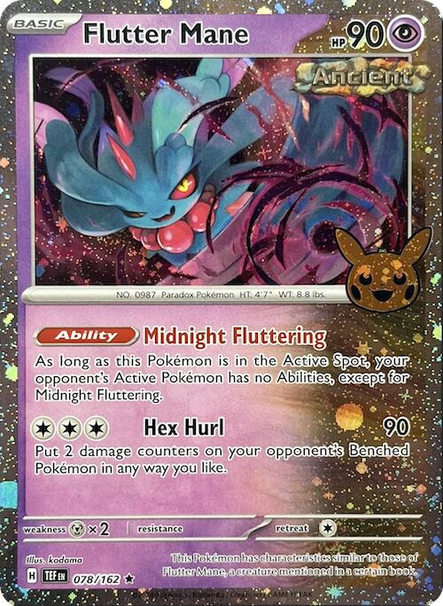 Flutter Mane (078/162) (Cosmos Holo) [Trick or Trade 2024] | Shuffle n Cut Hobbies & Games