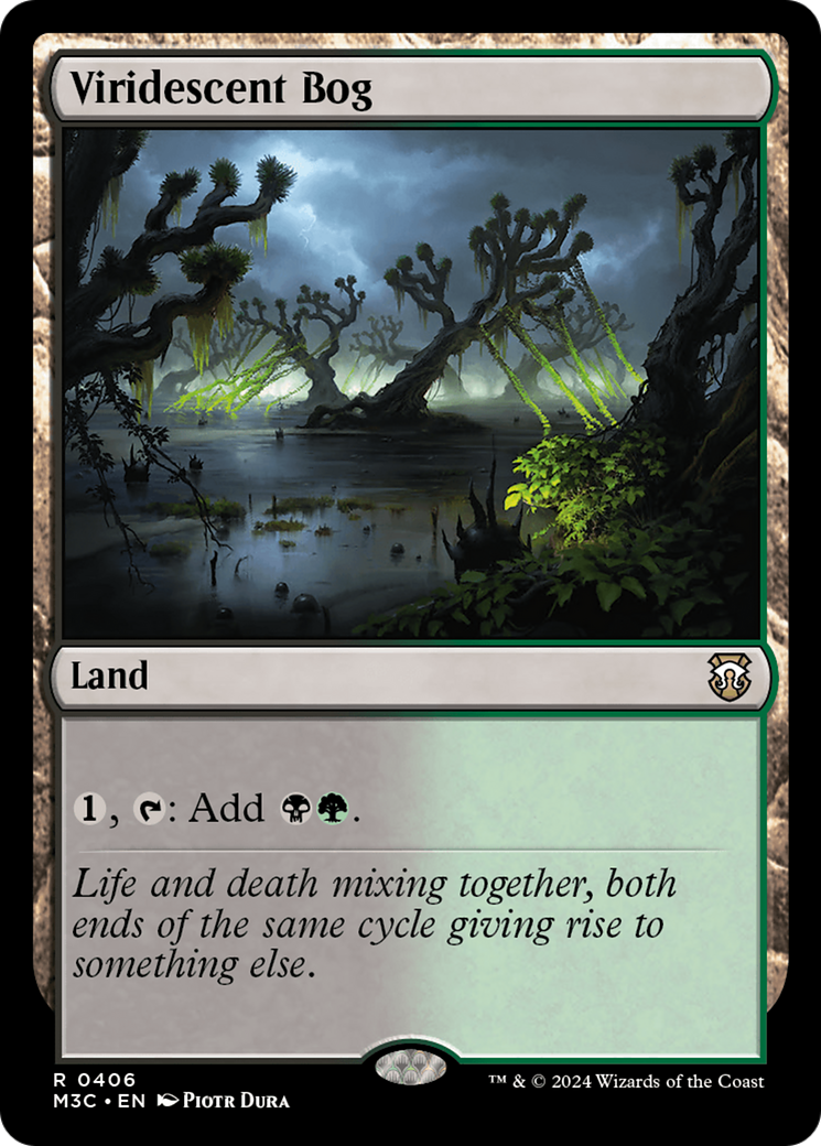 Viridescent Bog (Ripple Foil) [Modern Horizons 3 Commander] | Shuffle n Cut Hobbies & Games