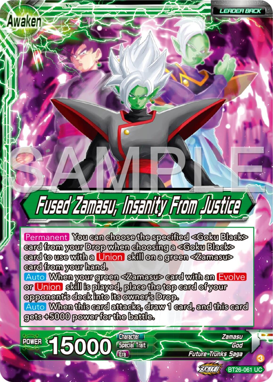 Zamasu // Fused Zamasu, Insanity From Justice (BT26-061) [Ultimate Advent] | Shuffle n Cut Hobbies & Games