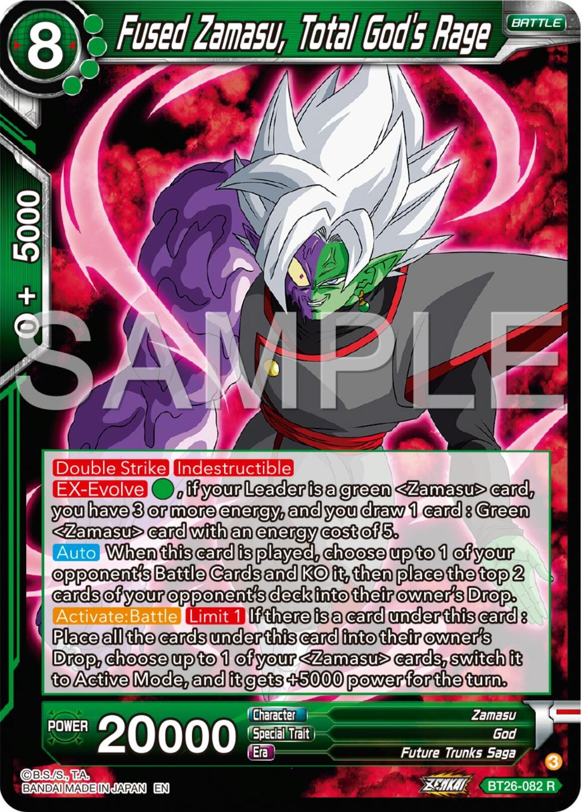 Fused Zamasu, Total God's Rage (BT26-082) [Ultimate Advent] | Shuffle n Cut Hobbies & Games