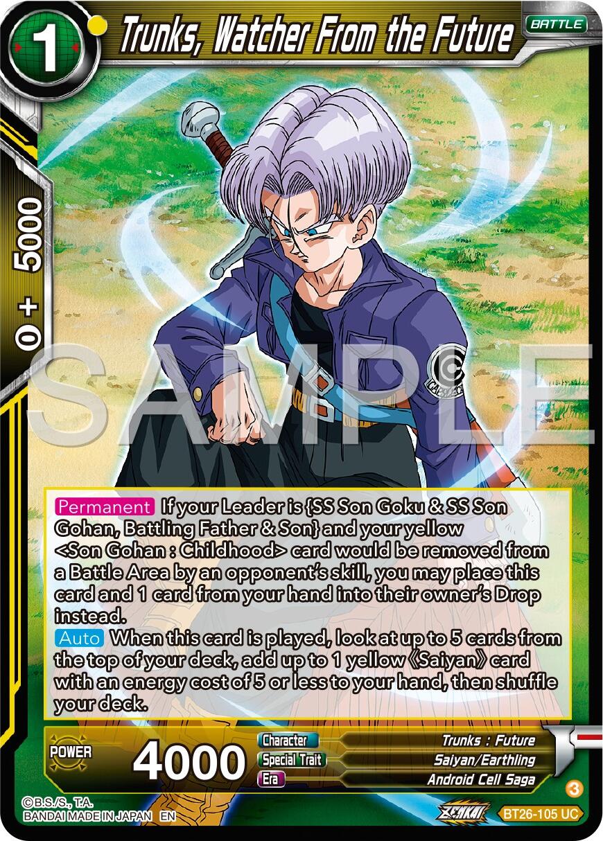 Trunks, Watcher From the Future (BT26-105) [Ultimate Advent] | Shuffle n Cut Hobbies & Games