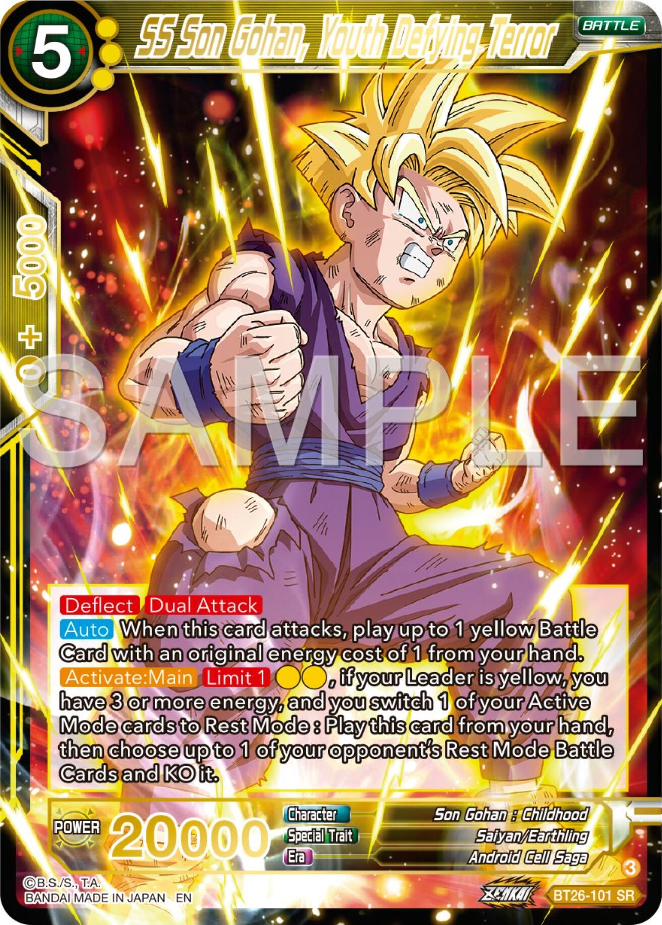 SS Son Gohan, Youth Defying Terror (BT26-101) [Ultimate Advent] | Shuffle n Cut Hobbies & Games