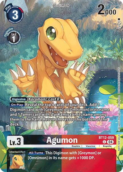 Agumon [BT12-059] - BT12-059 (Legend Pack 2024) [Across Time] | Shuffle n Cut Hobbies & Games