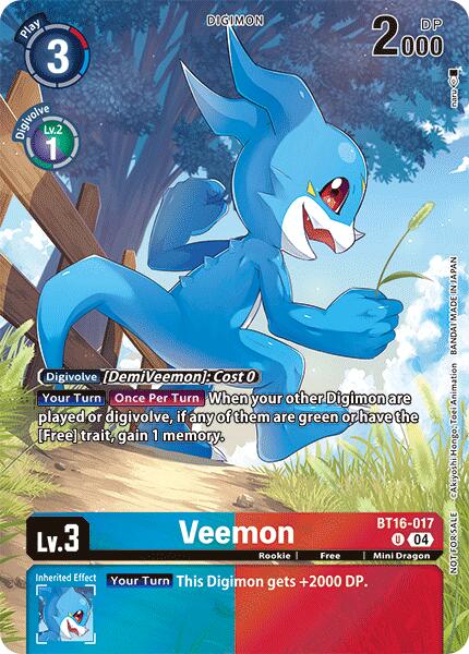 Veemon [BT16-017] (Legend Pack 2024) [Beginning Observer] | Shuffle n Cut Hobbies & Games