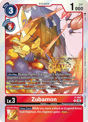 Zubamon [P-097] - P-097 (2024 Regionals Champion) [Promotional Cards] | Shuffle n Cut Hobbies & Games