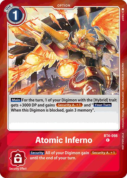 Atomic Inferno [BT4-098] (Event Pack 7) [Great Legend] | Shuffle n Cut Hobbies & Games