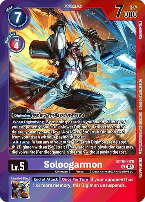 Soloogarmon [BT16-076] (Event Pack 7) [Beginning Observer] | Shuffle n Cut Hobbies & Games