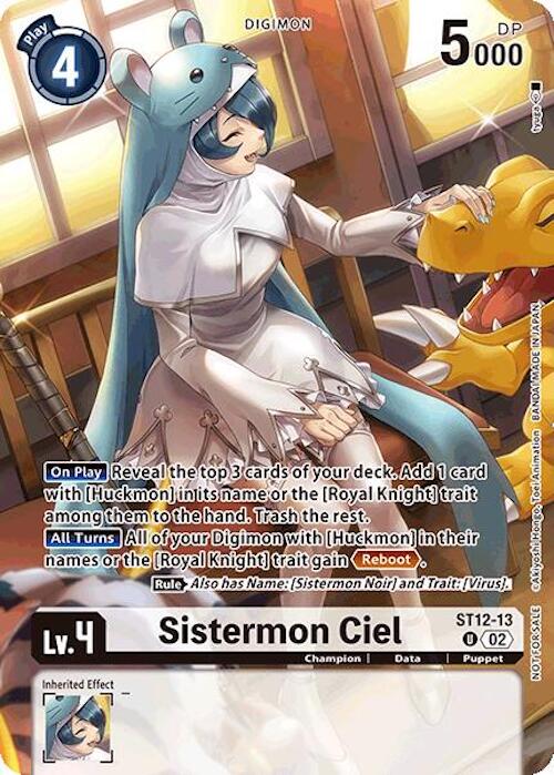 Sistermon Ciel [ST12-13] (Event Pack 7) [Starter Deck: Jesmon] | Shuffle n Cut Hobbies & Games