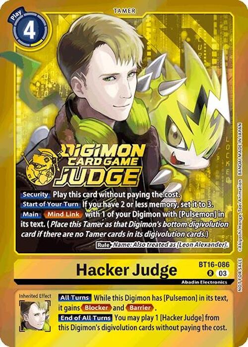 Hacker Judge [BT16-086] (Judge Pack 6) [Beginning Observer] | Shuffle n Cut Hobbies & Games